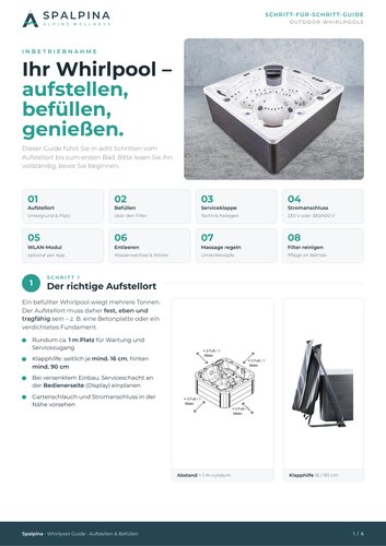 Whirlpool Guide Aufstellen und Befüllen