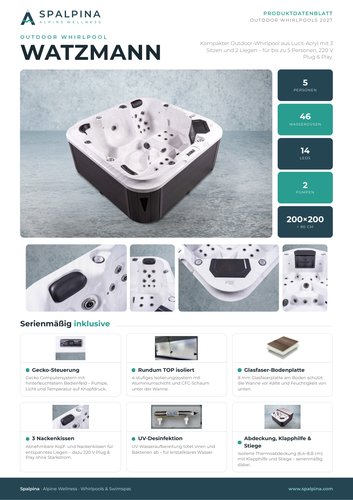 Produktdatenblatt Whirlpool Watzmann